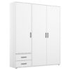 KAST MET KLASSIEKE DEUREN, wit