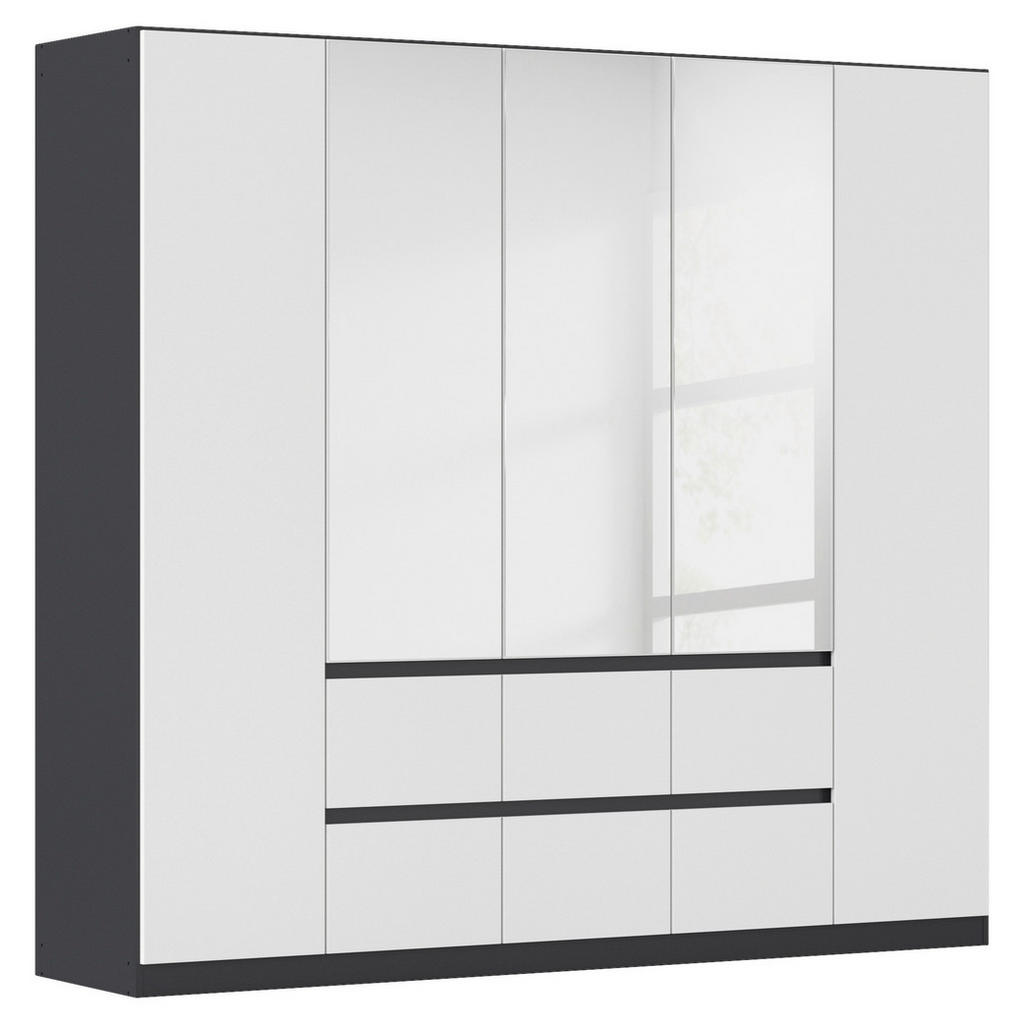 KAST MET KLASSIEKE DEUREN, grijs, zilver, wit