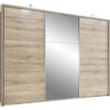 KAST MET SCHUIFDEUREN, eikenkleur