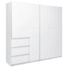 KAST MET SCHUIFDEUREN, wit