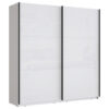 KAST MET SCHUIFDEUREN, wit, wit, hoogglans