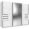 KAST MET SCHUIFDEUREN, wit