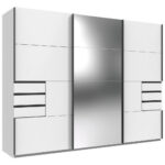 KAST MET SCHUIFDEUREN, wit thumbnail 1