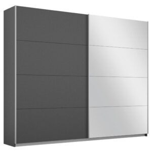 KAST MET SCHUIFDEUREN, grijs