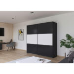 KAST MET SCHUIFDEUREN, grijs, wit, aluminiumkleur thumbnail 2