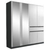 GARDEROBE, grijs, wit