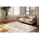 PIERRE CARDIN GEWEVEN TAPIJT LYON 200/290 cm geweven zilverkleur thumbnail 2