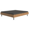 BED 160 cm x 200 cm, houtmateriaal eikenkleur