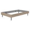 BED 160 cm x 200 cm, houtmateriaal eikenkleur