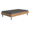 BED 120 cm x 200 cm, houtmateriaal eikenkleur