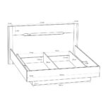 BED x, houten materiaal, gebakken kleur thumbnail 7