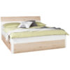 BED 180 cm x 200 cm, wit hout, beukenkleur