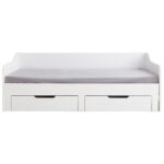 BED 90/180 cm x 200 cm, wit houten materiaal thumbnail 7