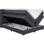 BOXSPRINGBED 180 cm x 200 cm, zwart textiel thumbnail 2