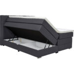 BOXSPRINGBED 180 cm x 200 cm, zwart textiel thumbnail 3