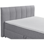 BOXSPRINGBED 180 cm x 200 cm, grijs textiel thumbnail 4