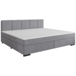 BOXSPRINGBED 240 cm x 200 cm, hout, textiel, lichtgrijs karton thumbnail 2