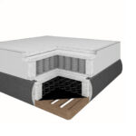 BOXSPRINGBED 160 cm x 200 cm, lichtgrijs textiel thumbnail 7