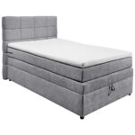 BOXSPRINGBED 120 cm x 200 cm, lichtgrijs thumbnail 2