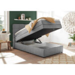 BOXSPRINGBED 120 cm x 200 cm, lichtgrijs thumbnail 3