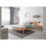 BED 140 cm x 200 cm, beukenhout (kernhout) thumbnail 1
