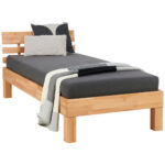 BED 90 cm x 220 cm, beukenhout (kernhout) thumbnail 2