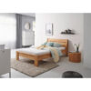 BED 120 cm x 200 cm, hout wilde eik