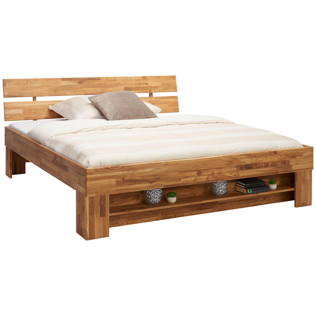 BED 180 cm x 200 cm, hout wilde eik
