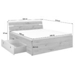 BED MET LADE 180 cm x 200 cm, wit thumbnail 7