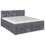 BED MET LADE 180 cm x 200 cm, grijs thumbnail 1