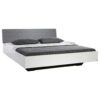 BED 180 cm x 200 cm, houtmateriaal wit, hoogglans