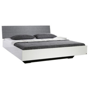 BED 180 cm x 200 cm, houtmateriaal wit, hoogglans