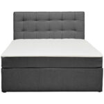 BED MET MATRAS x , hout, grafietkleurig textiel thumbnail 5