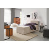 BED MET MATRAS 90 cm x 200 cm, textiel wit
