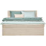 BED MET MATRAS x, hout, wit textiel thumbnail 5