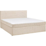 BED MET MATRAS x, hout, wit textiel thumbnail 7