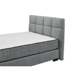 BED MET MATRAS 120 cm x 200 cm, textiel, materiaal hout antraciet thumbnail 7