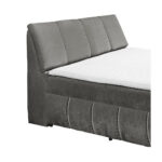 BED MET MATRAS 120 cm x 200 cm, textiel, houtmateriaal grafietkleur thumbnail 7