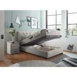 BED MET MATRAS 120 cm x 200 cm, textiel, houtmateriaal wit thumbnail 6