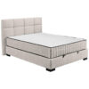 BED MET MATRAS 120 cm x 200 cm, textiel, houtmateriaal wit