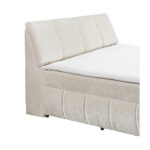 BED MET MATRAS 120 cm x 200 cm, textiel, houtmateriaal wit thumbnail 7
