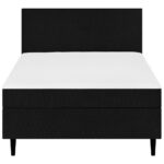 BED MET MATRAS 120 cm x 200 cm, zwart textiel thumbnail 7