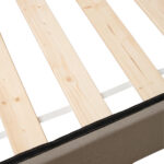 BED MET MATRAS 160 cm x 200 cm, bruin textiel thumbnail 6