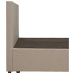 BED MET MATRAS 160 cm x 200 cm, bruin textiel thumbnail 7