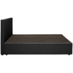 BED MET MATRAS 200 cm x 200 cm, hout, textiel, houtmateriaal grijs thumbnail 6