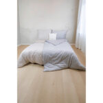 BEDDENGOED 200/200 cm damast crèmekleur, wit thumbnail 2