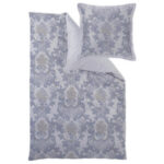 BEDDENGOED Lodewijk XIV. damastblauw, zilverkleur thumbnail 1