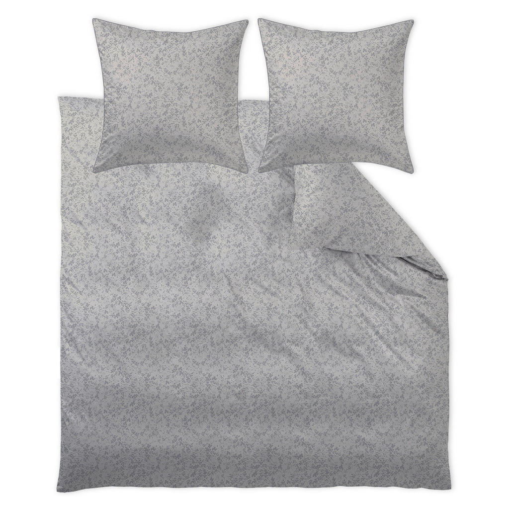 BEDDENGOED NORA 240/220 cm damastgrijs