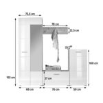 HALKAMER wit, eikenkleur thumbnail 3