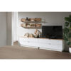 REGAL 280/174/44 cm wit, ambachtelijk eiken